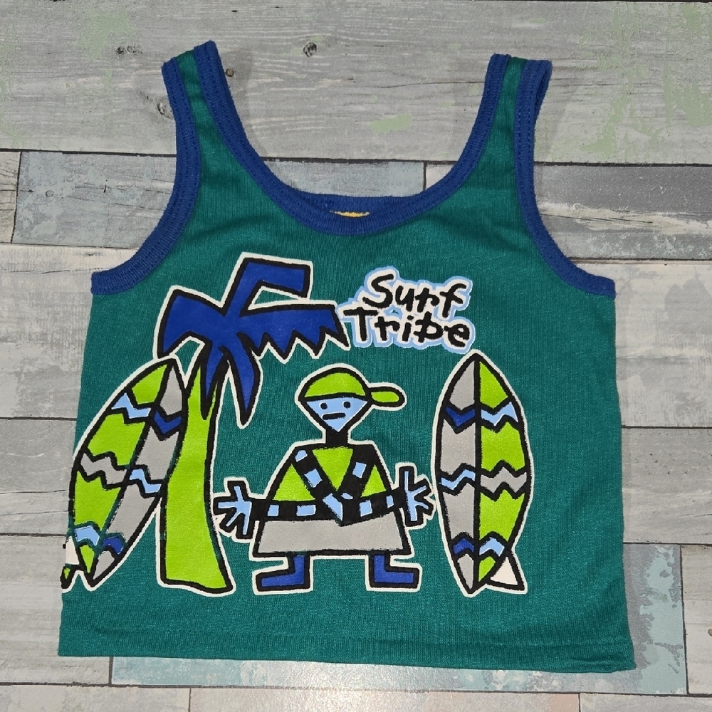 Kid Connection Surf Tribe Vintage Made In USA Tank Top Sz 3T